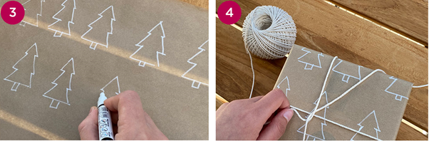 Wrapping Paper Steps