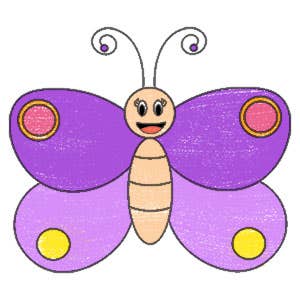 Butterfly Drawing for Kids