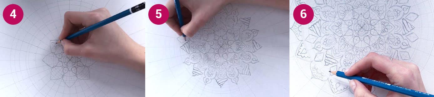 Mandala Steps 4-6