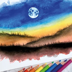 Water Colour Moonshine