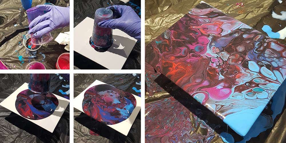 Acrylic Pouring Steps