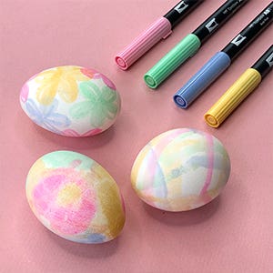 Tombow Watercolour Egg Techniques