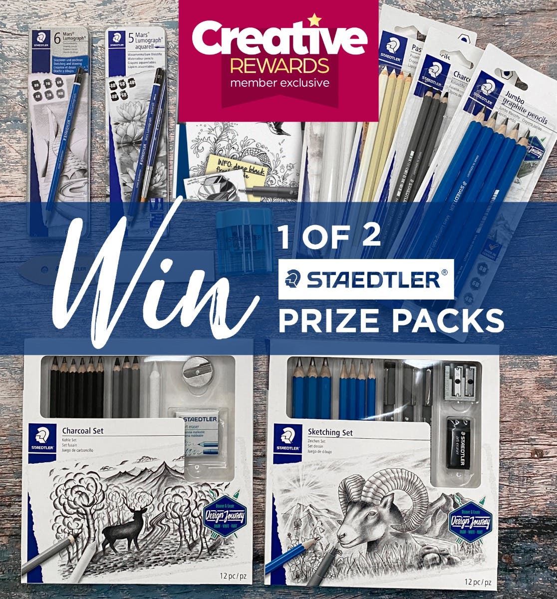 WIN 1 of 2 STAEDTLER Prize packs valued at $250 each