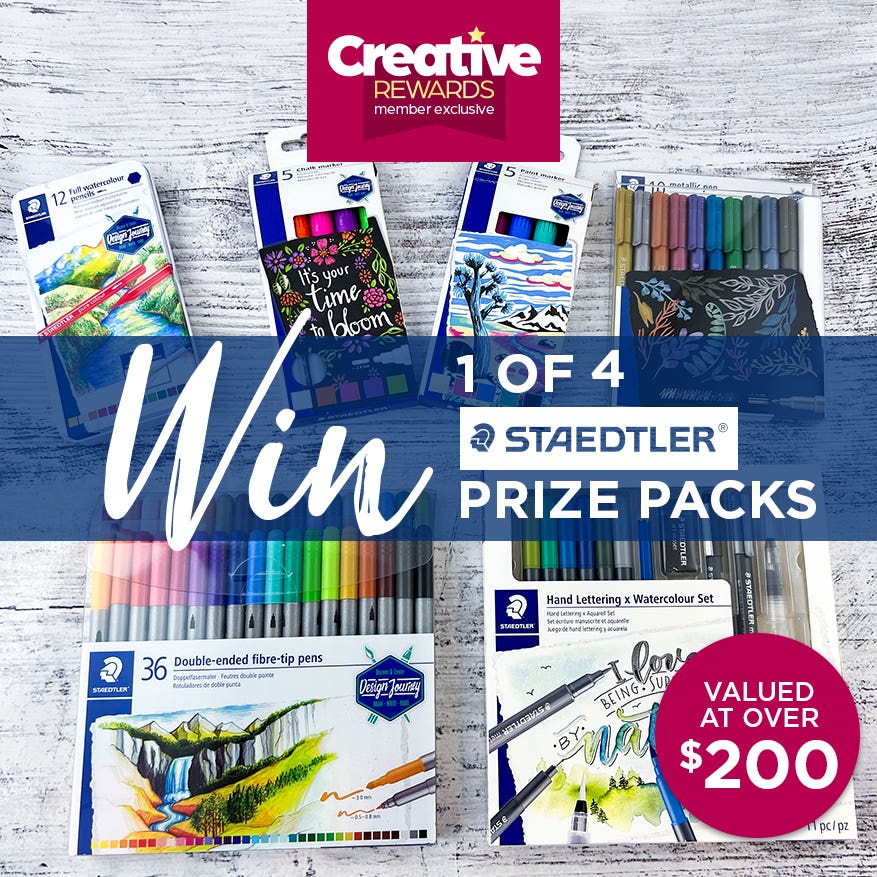WIN  1 of 4 STAEDTLER Prize packs valued at over $200 each