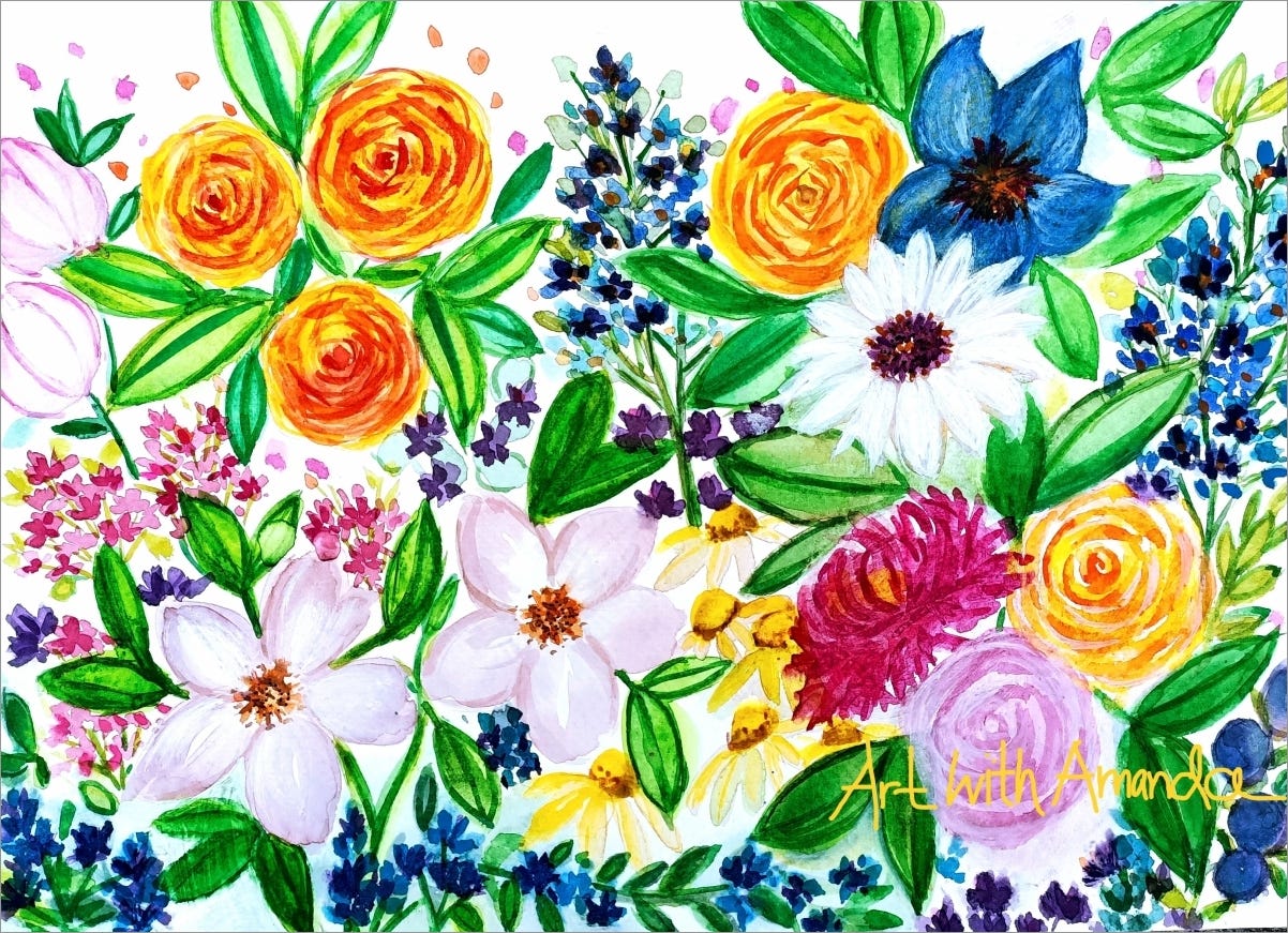 Watercolour Florals Masterclass 1