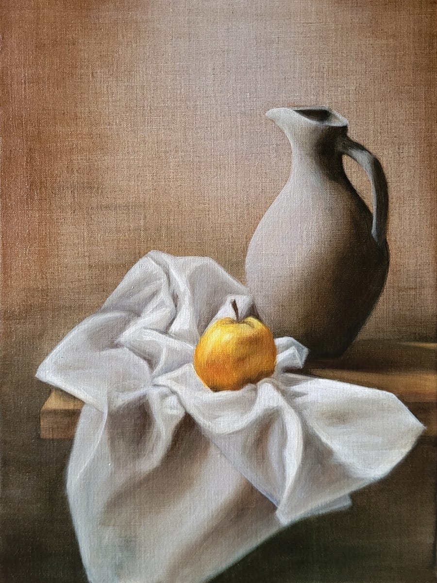 Still Life Oil Painting on Linen Workshop