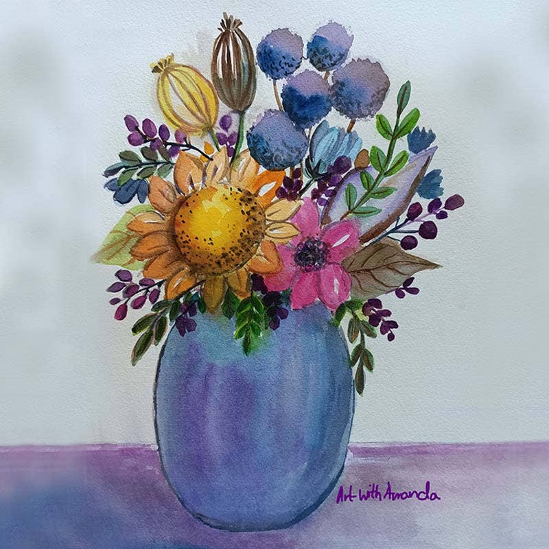 Flowers in a Vase - Watercolour Workshop